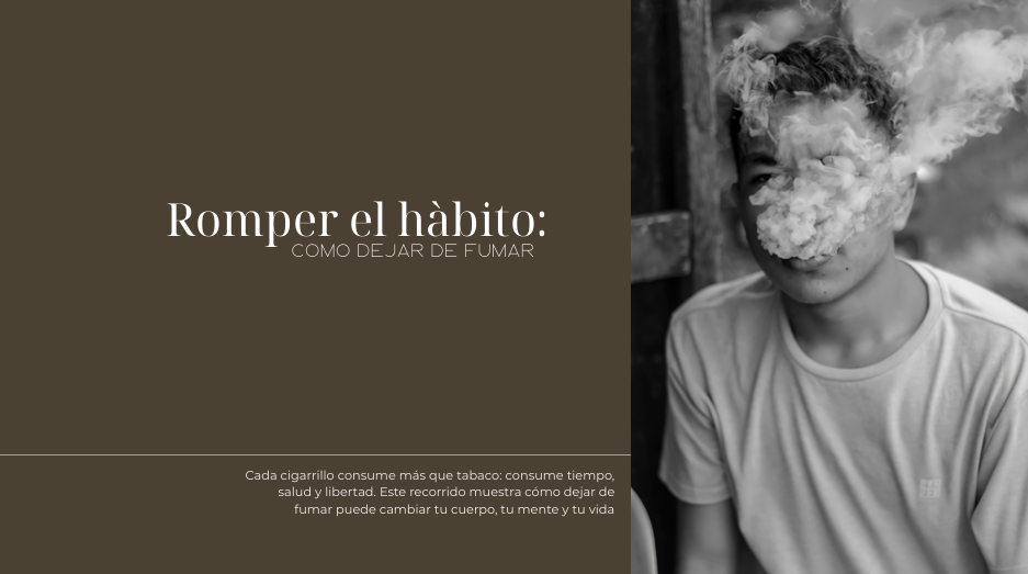 Romper el habito: Como dejar de fumar para siempre